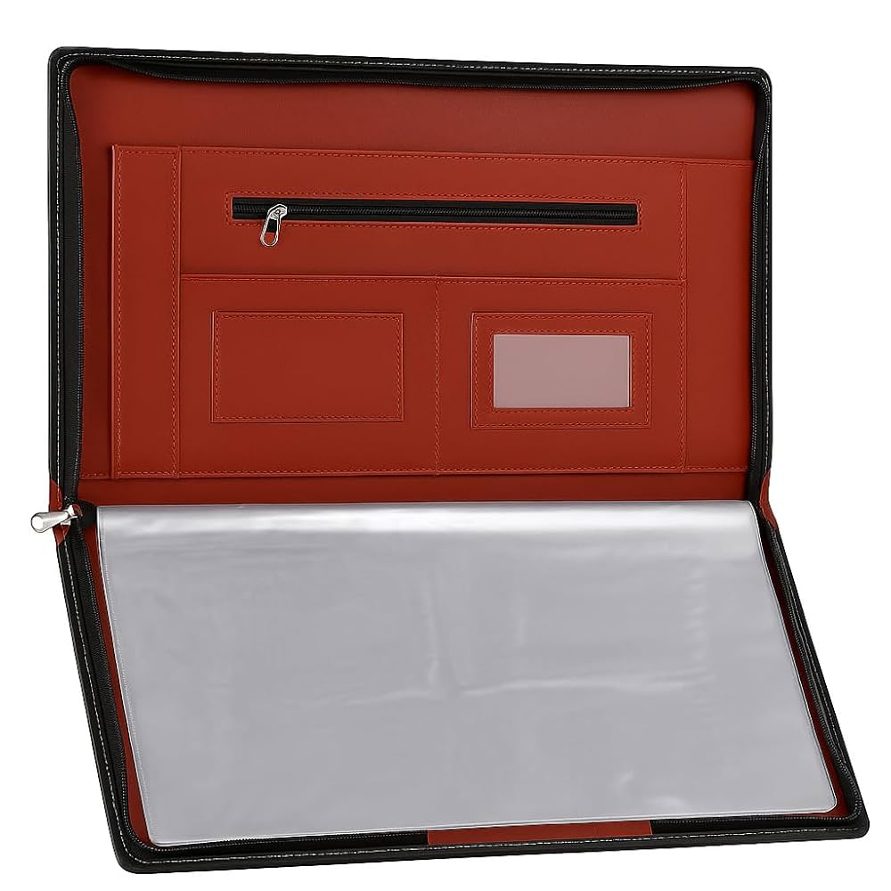ちー ZX Plus PU Leather File Folder 20-Leaf Certificate
